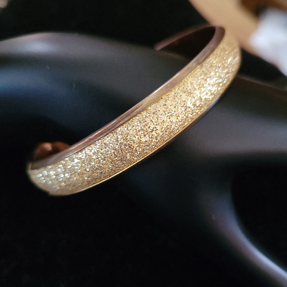 Gold Glitter Bangle